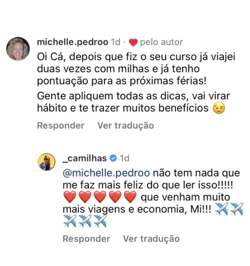Viagens realizadas utilizando as estratégias do método